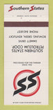 Matchbook Cover - Southern States Petroleum Bowling Green KY 30 Strike