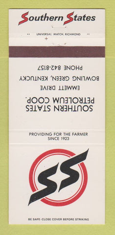 Matchbook Cover - Southern States Petroleum Bowling Green KY 30 Strike