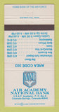 Matchbook Cover - Air Academy National Bank Colorado Springs 30 Strike