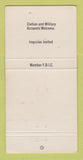 Matchbook Cover - Air Academy National Bank Colorado Springs 30 Strike