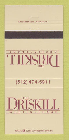 Matchbook Cover - Driskill Hotel Austin TX 30 Strike