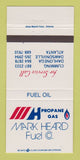 Matchbook Cover - Mark Heard Fuel Propane gas Cummings Atlanta GA 30 Strike