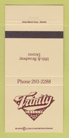 Matchbook Cover - Trinity Grille Denver Colorado 30 Strike
