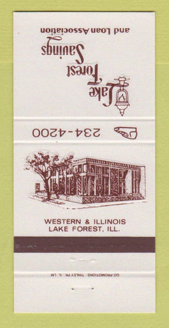 Matchbook Cover - Lake Forest Savings and Loan Lake Forest IL 30 Strike