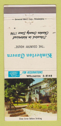 Matchbook Cover - Kimberton Tavern PA 30 Strike
