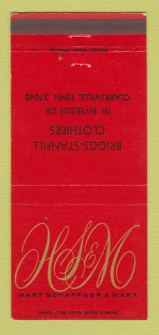 Matchbook Cover - Hart Schaffner Marx Men's Clothes Clarksville TN 30 Strike