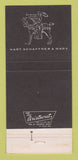 Matchbook Cover - Hart Schaffner Marx Men's Clothes Clarksville TN 30 Strike
