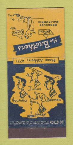 Matchbook Cover - The Brothers Restaurant Berkeley CA 30 Stick