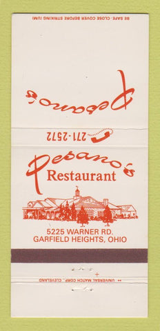 Matchbook Cover - Pesano's Restaurant Garfield Heights OH 30 Strike