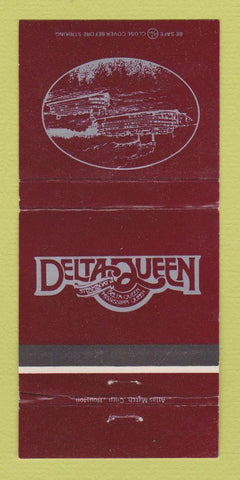 Matchbook Cover - Delta Queen Steamboat Mississippi Queen 30 Strike