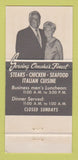Matchbook Cover - Ross' Steak House Omaha NE Cleopatra Lounge 30 Strike