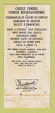 Matchbook Cover - Swiss Pavilion Restaurant New York City POOR BACK 30 Strike