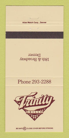 Matchbook Cover - Trinity Grille Denver Colorado 30 Strike