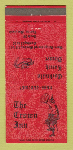 Matchbook Cover - Crown Inn Restaurant Easton MD 30 Strike