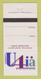 Matchbook Cover - U4ia Restaurant Club Cleveland OH 30 Strike