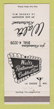 Matchbook Cover - Walt's Restaurant La Crosse WI 30 Strike