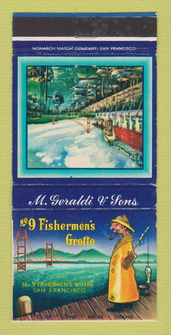 Matchbook Cover - 9 Fishermen's Grotto San Francisco CA WEAR 30 Strike