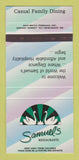 Matchbook Cover - Samuel's Restaurants  30 Strike