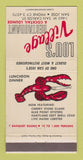 Matchbook Cover - Lou's Village Restaurant San Jose CA 30 Strike