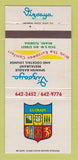 Matchbook Cover - Vizcaya Spanish Restaurant Miami FL 30 Strike