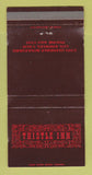 Matchbook Cover - Thistle Inn Los Angeles CA WORN 30 Strike