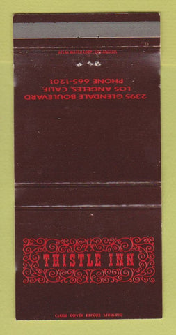 Matchbook Cover - Thistle Inn Los Angeles CA WORN 30 Strike