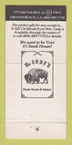 Matchbook Cover - Wm Cody's Steak House Saloon Grover Beach CA 30 Strike