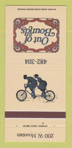 Matchbook Cover - Out of Bounds Fort Collins Colorado 30 Strike