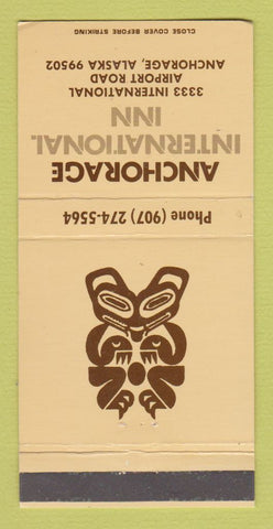Matchbook Cover - Anchorage International Inn AK 30 Strike