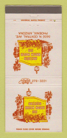 Matchbook Cover - Arizona Ranch House Inn Phoenix AZ 30 Strike