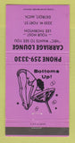 Matchbook Cover - Carriage Lounge Detroit MI girlie 30 Strike