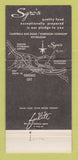 Matchbook Cover - Sgro's Pittsburgh PA WEAR 30 Strike