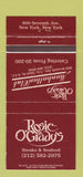 Matchbook Cover - Rosie O'Grady's Restaurant New York City 30 Strike