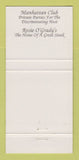 Matchbook Cover - Rosie O'Grady's Restaurant New York City 30 Strike