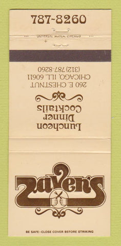 Matchbook Cover - Raven's Restaurant Chicago IL 30 Strike