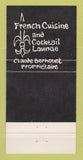 Matchbook Cover - Restaurant ae France San Francisco CA 30 Strike