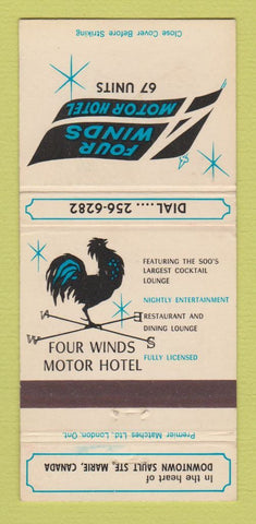 Matchbook Cover - Four Winds Motor Inn Sault Ste Marie ON 30 Strike