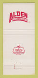 Matchbook Cover - Alden Calcium Products Des Moines IA 30 Strike
