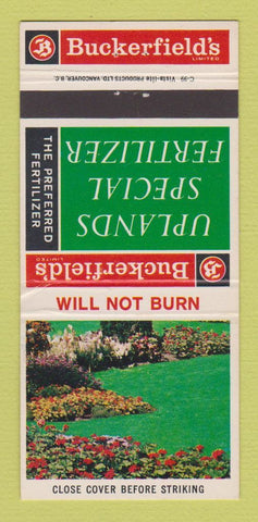Matchbook Cover - Upland Buckerfield's Fertilizer Canada WEAR 30 Strike