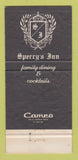 Matchbook Cover - Sperry's Inn Thornton Colorado 30 Strike