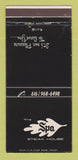 Matchbook Cover - Spa Steak House Battle Creek MI 30 Strike