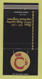 Matchbook Cover - Mr C's Long Beach CA Chinese Restaurant 30 Strike