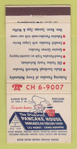 Matchbook Cover - Original Pancake House Portland OR 30 Strike