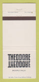 Matchbook Cover - Theodore Beverly Hills CA 30 Strike