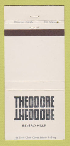 Matchbook Cover - Theodore Beverly Hills CA 30 Strike