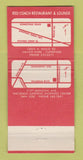 Matchbook Cover - Red Coach Lounge San Jose Cupertino CA 30 Strike