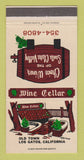 Matchbook Cover - Wine Cellar Los Gatos CA 30 Strike
