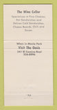 Matchbook Cover - Wine Cellar Los Gatos CA 30 Strike