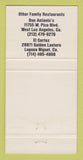 Matchbook Cover - Casa Franco Mexican Restaurant Mission Viejo CA WEAR 30 Strike