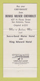 Matchbook Cover - El Tropicano Motor Hotel San Antonio TX 30 Strike
